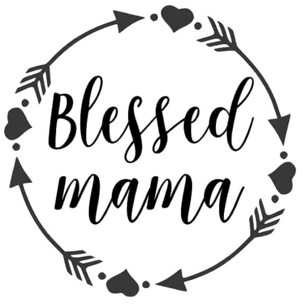 Blessed Mama Vinyl Sticker